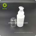 30ml white cosmetic bottle glass bottle glass pump bottle